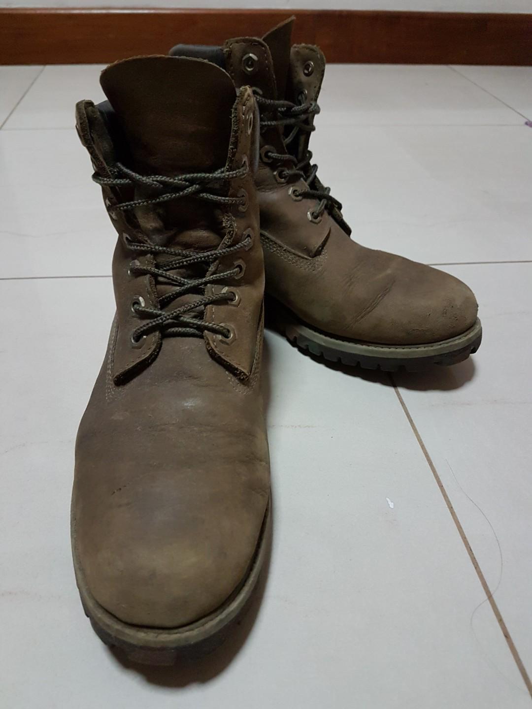 army green timberland boots