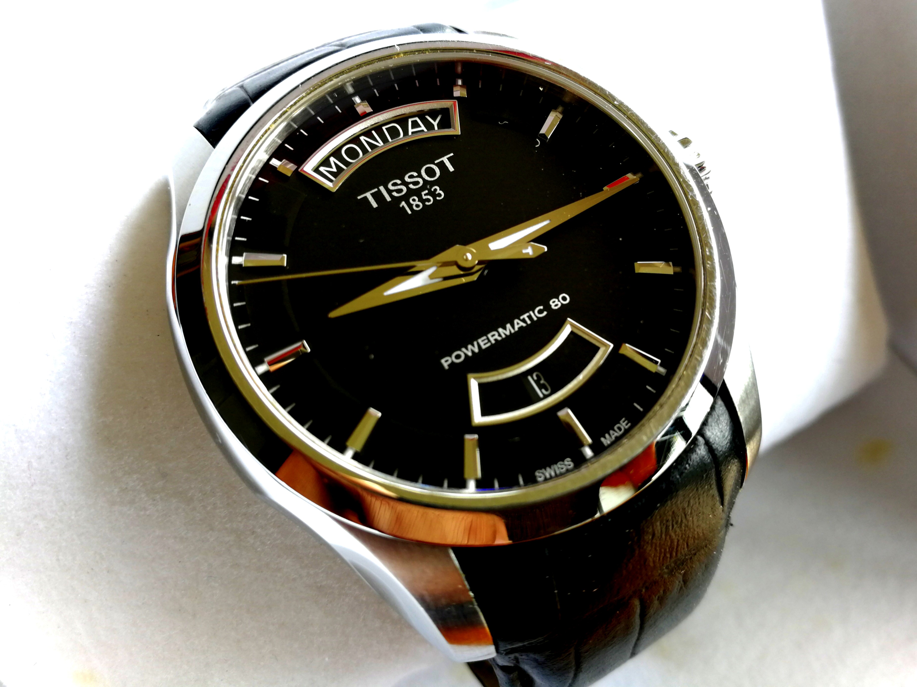 Tissot day date hot sale powermatic 80
