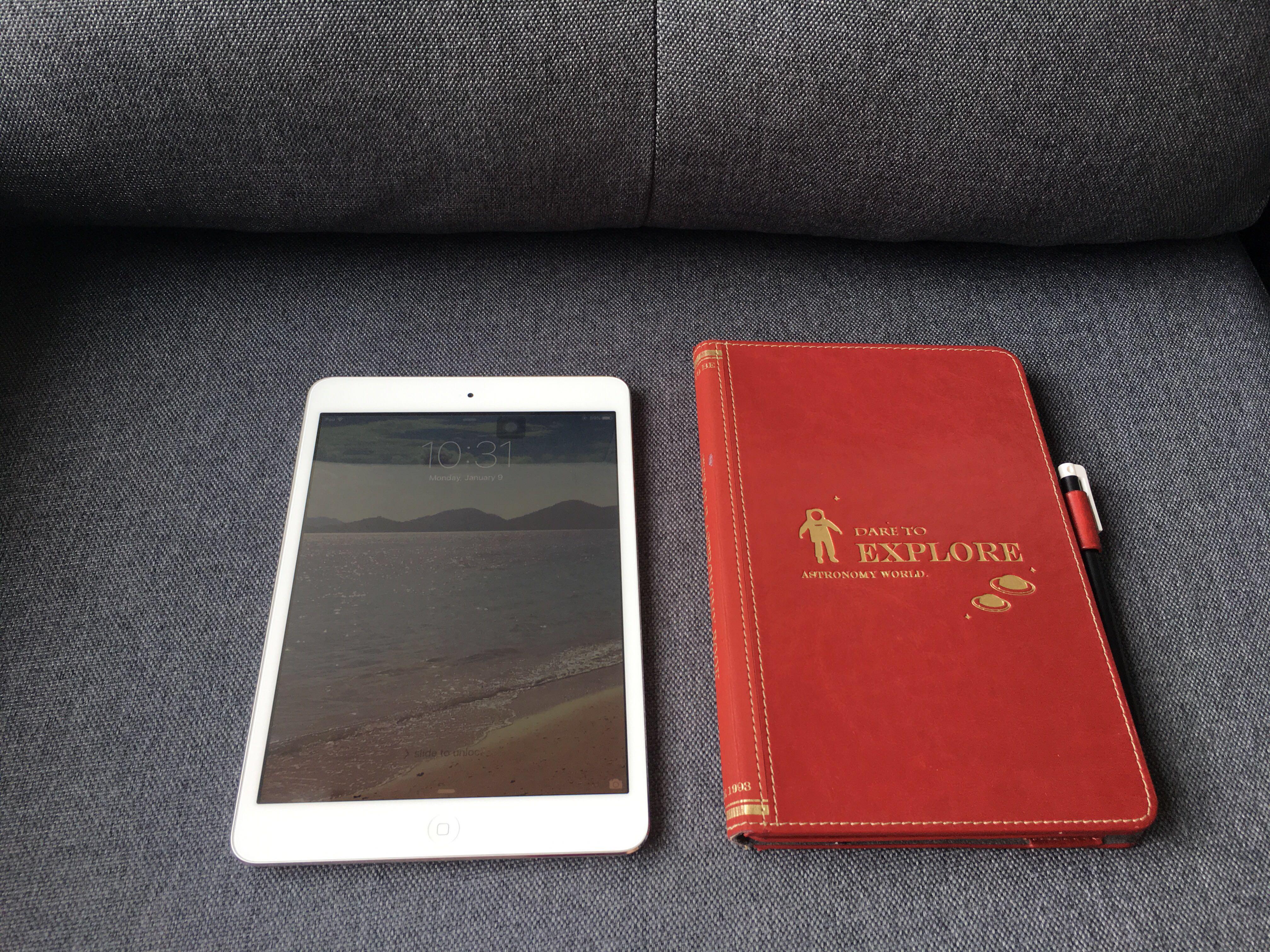 Used Apple iPad Mini 16GB (Category: Portable Audio Accessories) located in Cebu City. Submitted by happyheartcebu (Listing ID 186581142, Image 1). Description: Original Apple iPad Mini 16GB MODEL: A1432 Handled with care. Charger and Original Apple Leather cover (Red) included. .