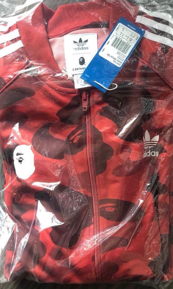 adidas red camo jacket