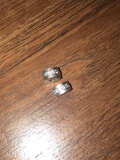 set of pandora charm bracelet clips