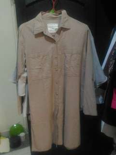 Graphis Beige Tunic blouse-top