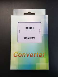 HDMI 轉 AV / 3RCA 音視訊轉換器 機頂盒轉電視高清 HDMI2AV 1080P63003413562370110