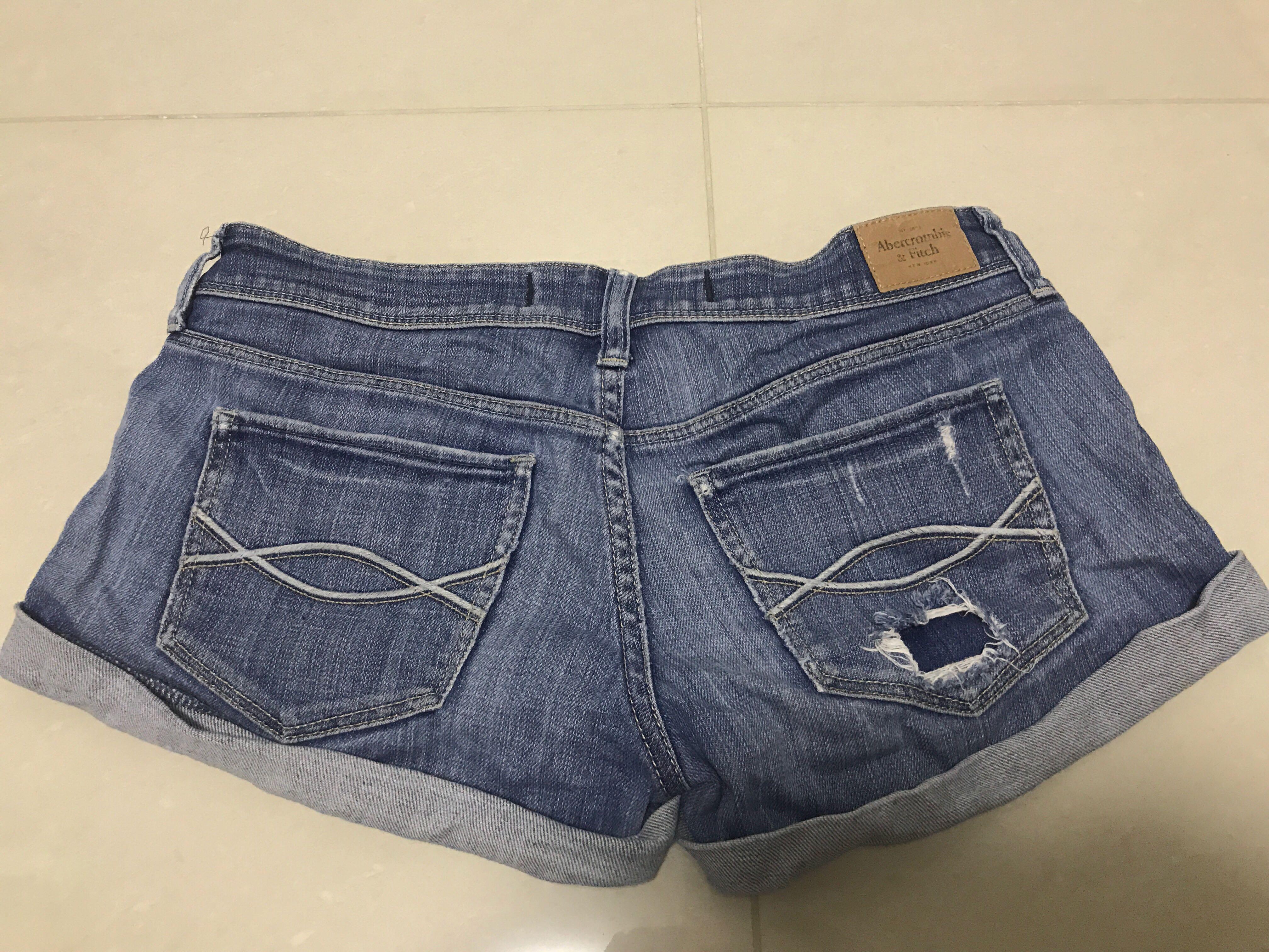abercrombie jeans shorts