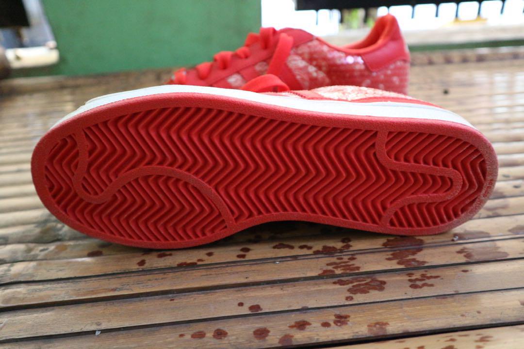 ADIDAS Superstar Red Glitter