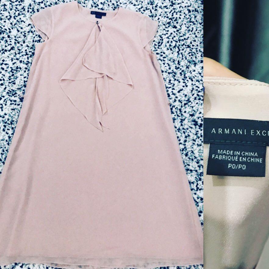 armani exchange pink dress