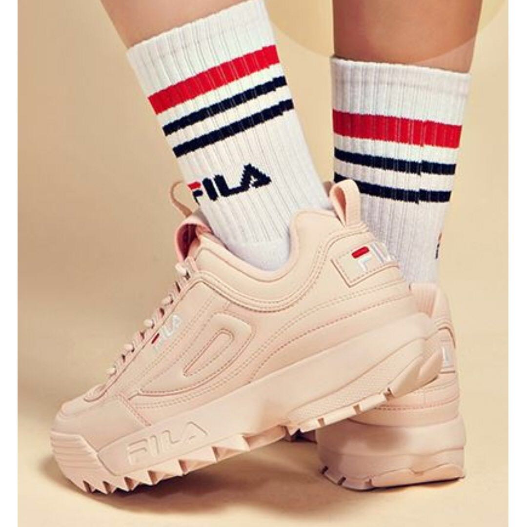 AUTHENTIC FILA Disruptor 2 in Pale Pink 