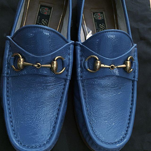 Authentic Gucci 1958 Horsebit Leather Loafers Boat Shoes Men s