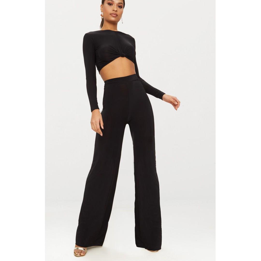 Slinky wide leg pants clearance