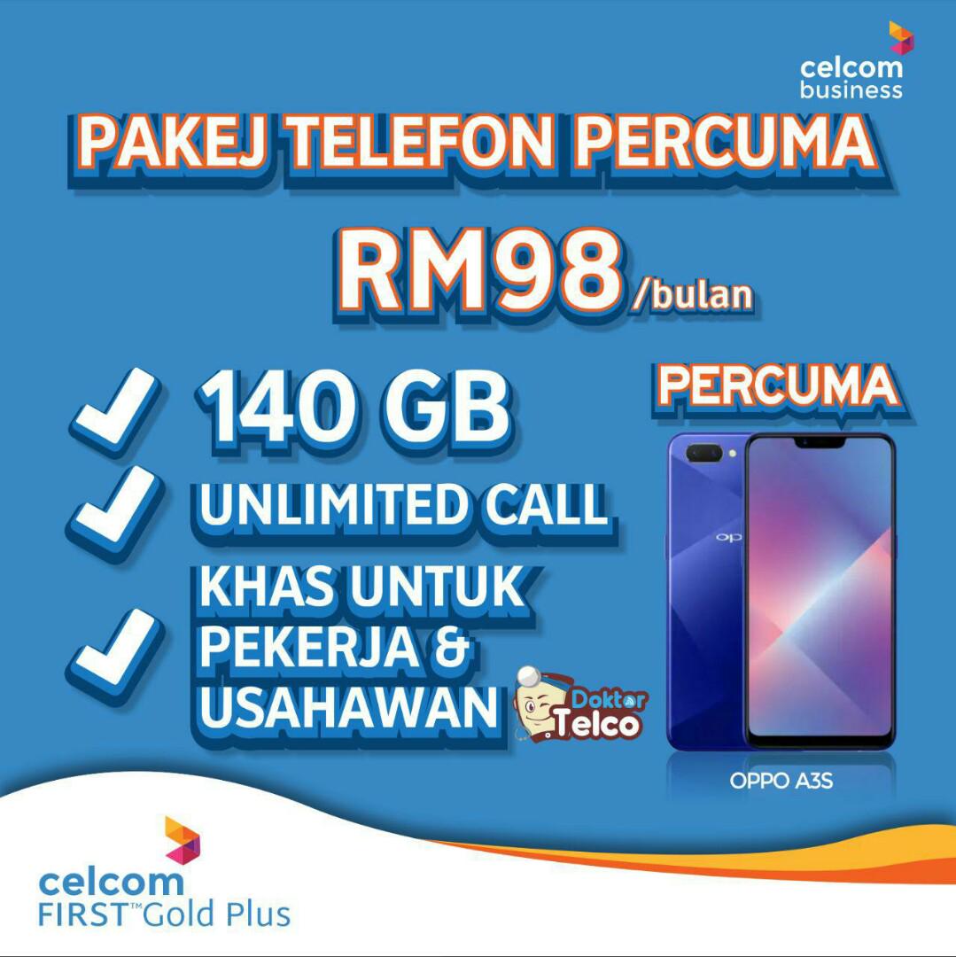 Celcom Gold 98 Free Oppo A3s Mobile Phones Tablets Android Phones Oppo On Carousell
