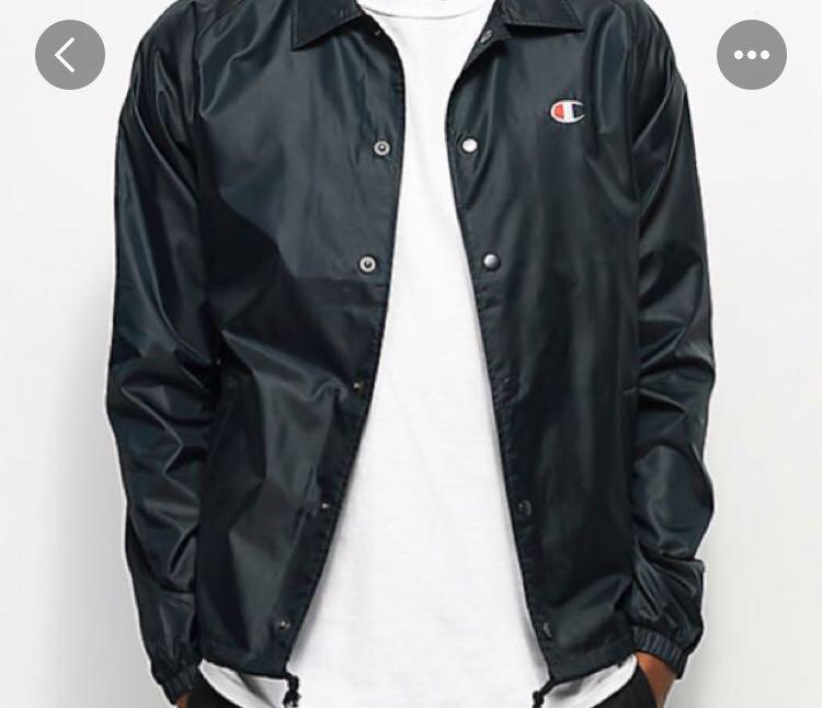 Champion navy coach jacket Men s Fashion Coats Jackets and