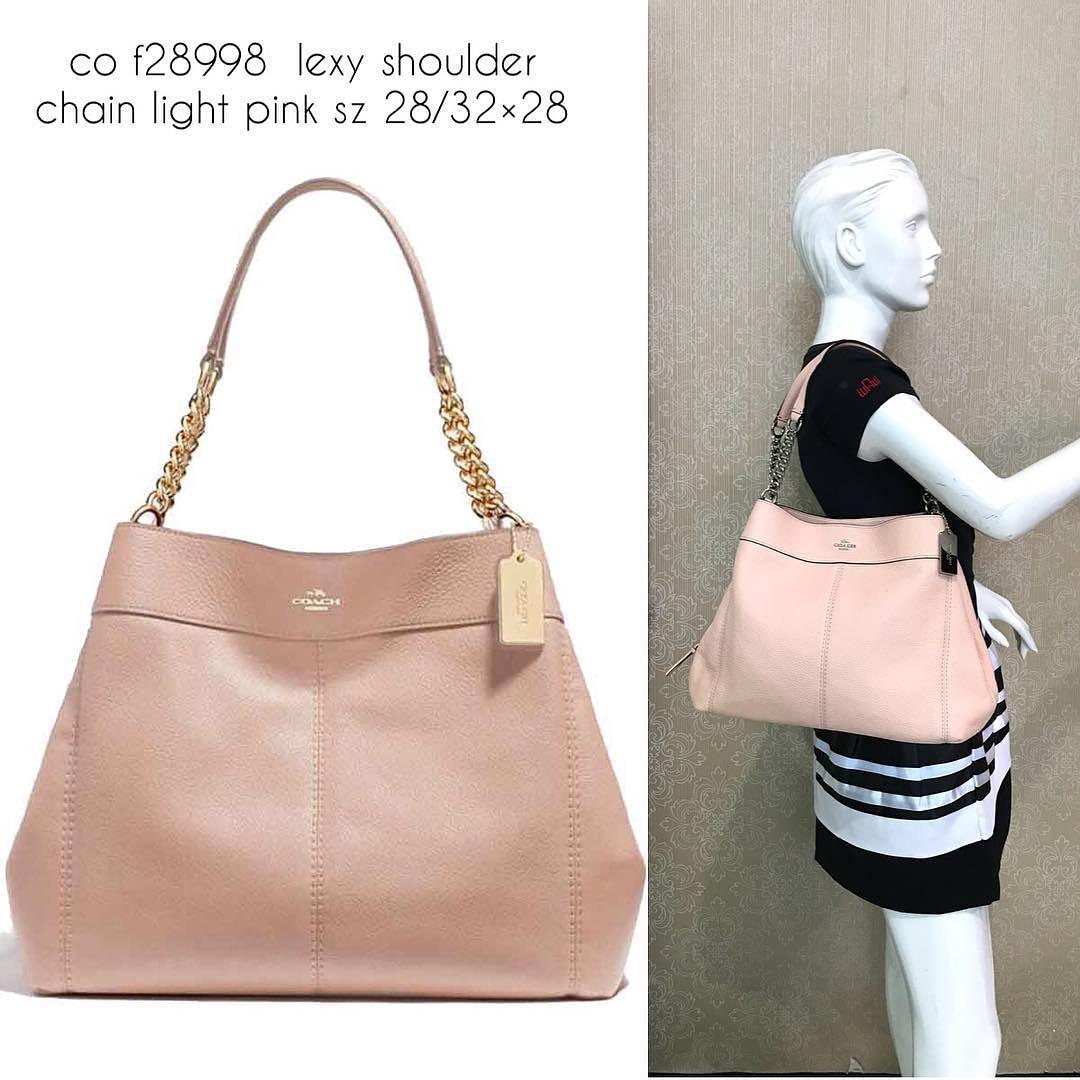Coach Lexy Chain Light Pink Barang Mewah Tas Dompet di Carousell