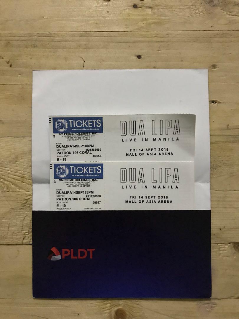 DUA LIPA LIVE IN MANILA, Tickets & Vouchers, Event Tickets on Carousell