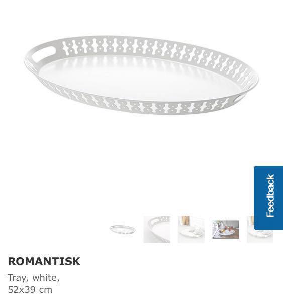 Fantastic Ikea Romantisk Tray White Furniture Others On Carousell