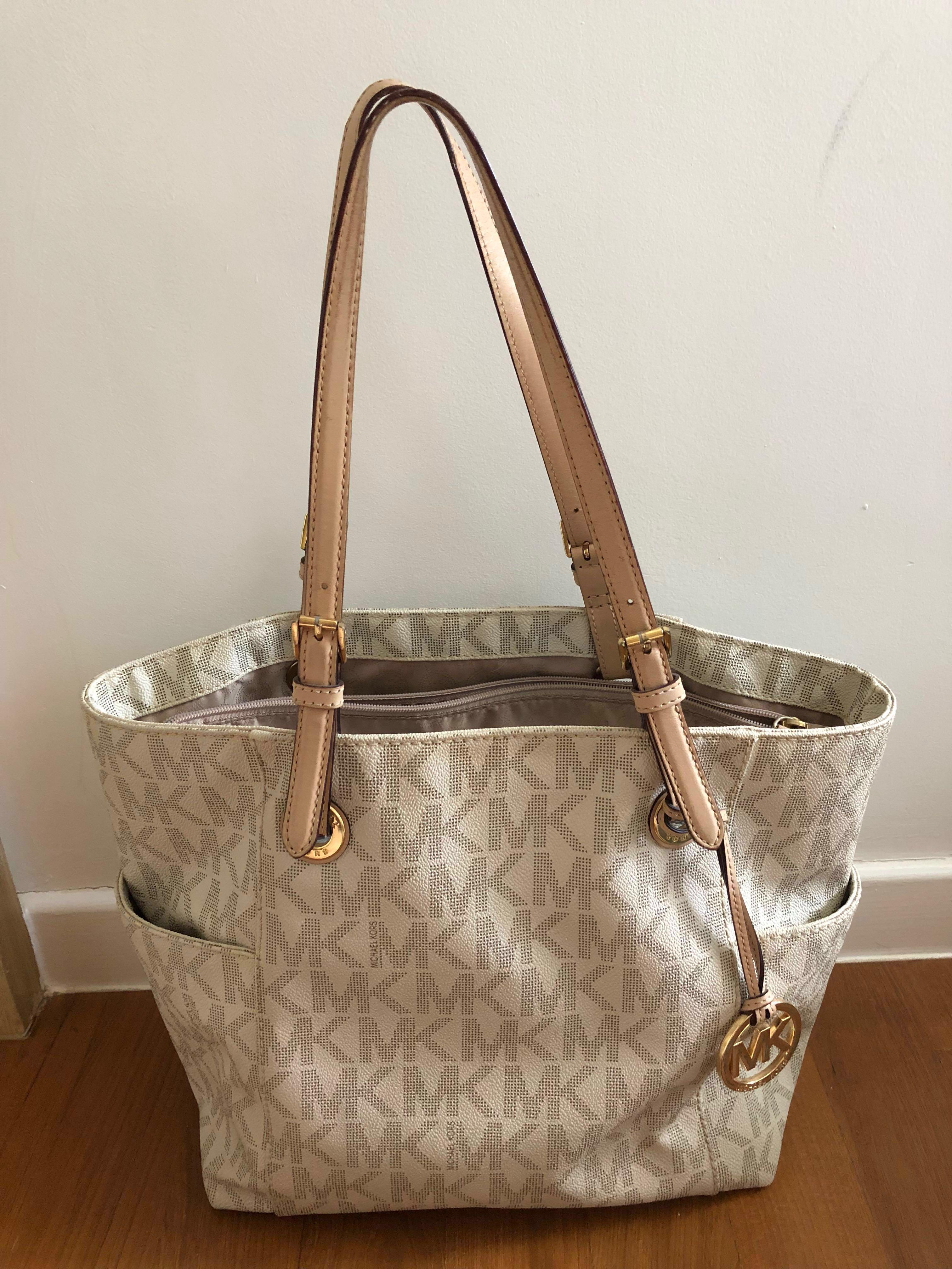 Michael kors jet set sales east west signature tote