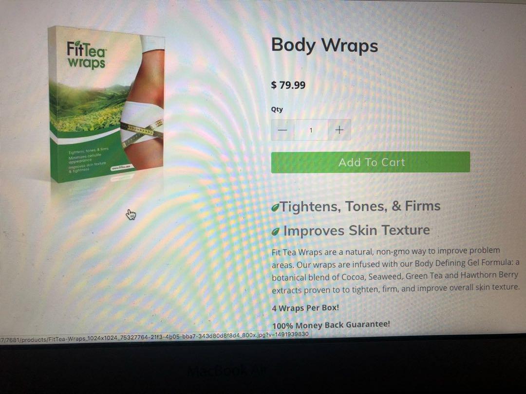 Fit Tea 28day Detox And Body Wraps Health Beauty Skin Bath