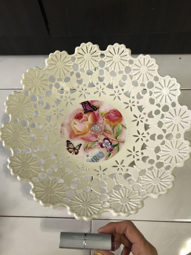 Floral High Tray For Candy Buffet Table Kitchen Appliances On