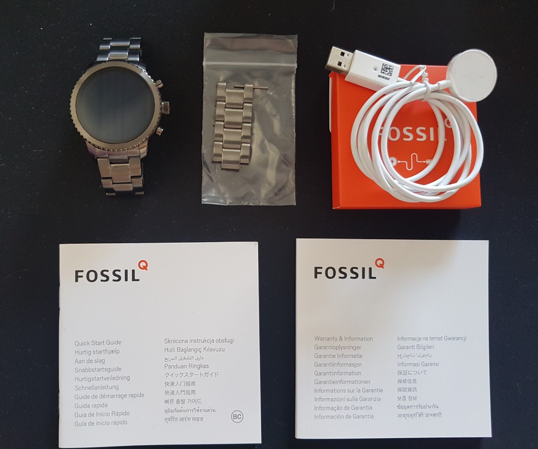 Fossil gen 3 smartwatch gunmetal top