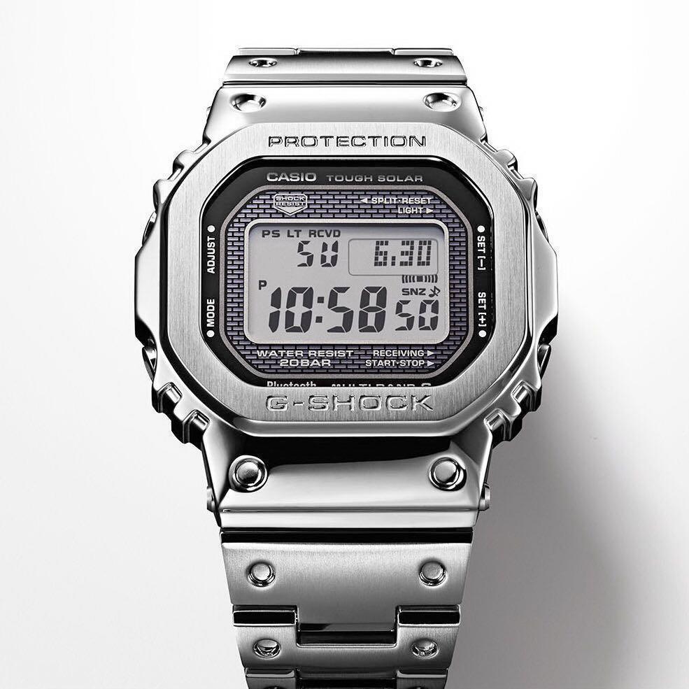 g shock b5000 silver
