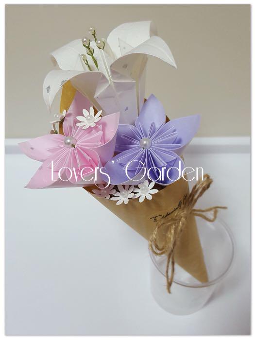 Handmade Paper Flower Bouquet, Hobbies & Toys, Stationery & Craft