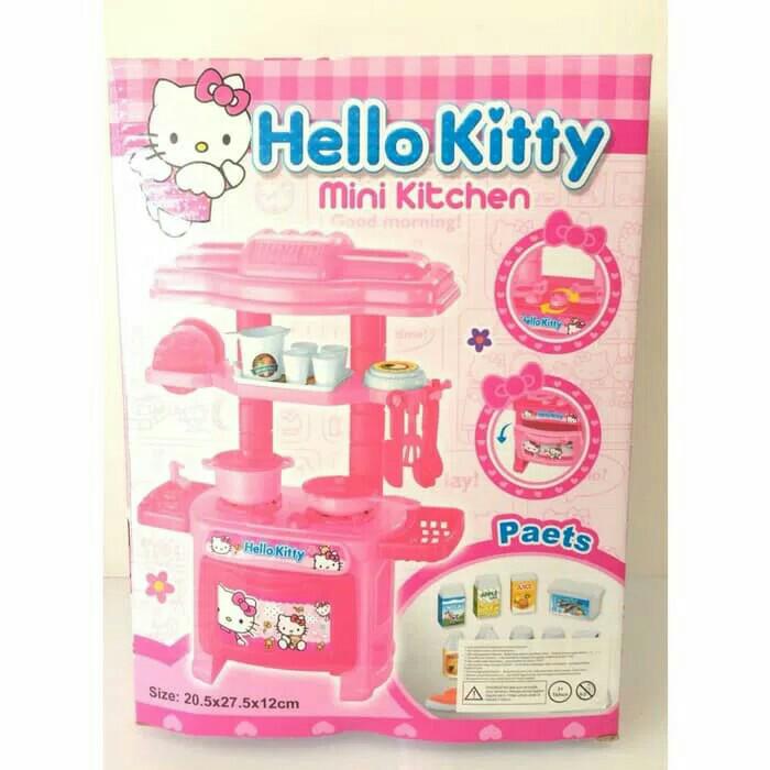  Hello  Kitty  Mini Kitchen Set Mainan  Masak  Masakan  Anak  