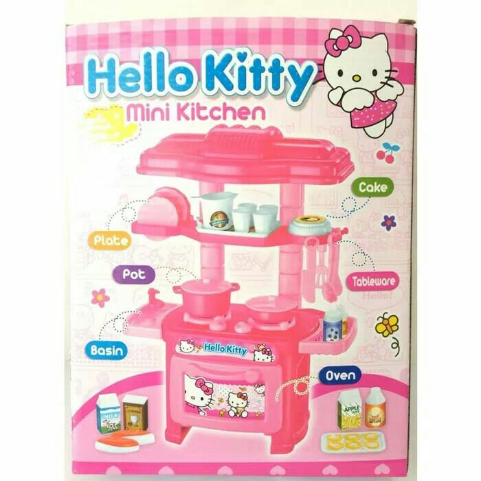  Hello  Kitty  Mini Kitchen Set Mainan  Masak  Masakan  Anak 