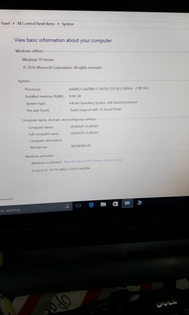 Hp Envy23 Touchscreen All In One Pc Electronics Computers Desktops On Carousell