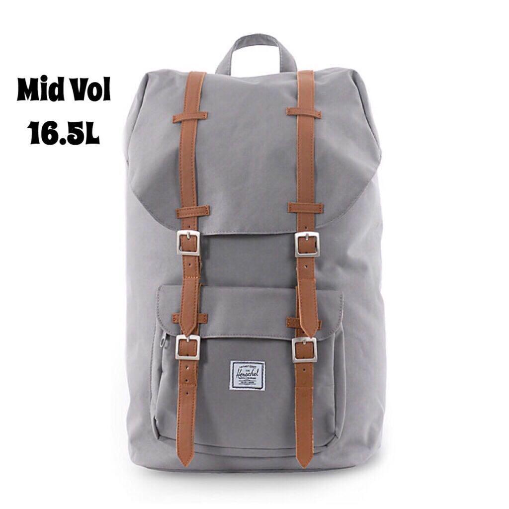 herschel little america grey tan