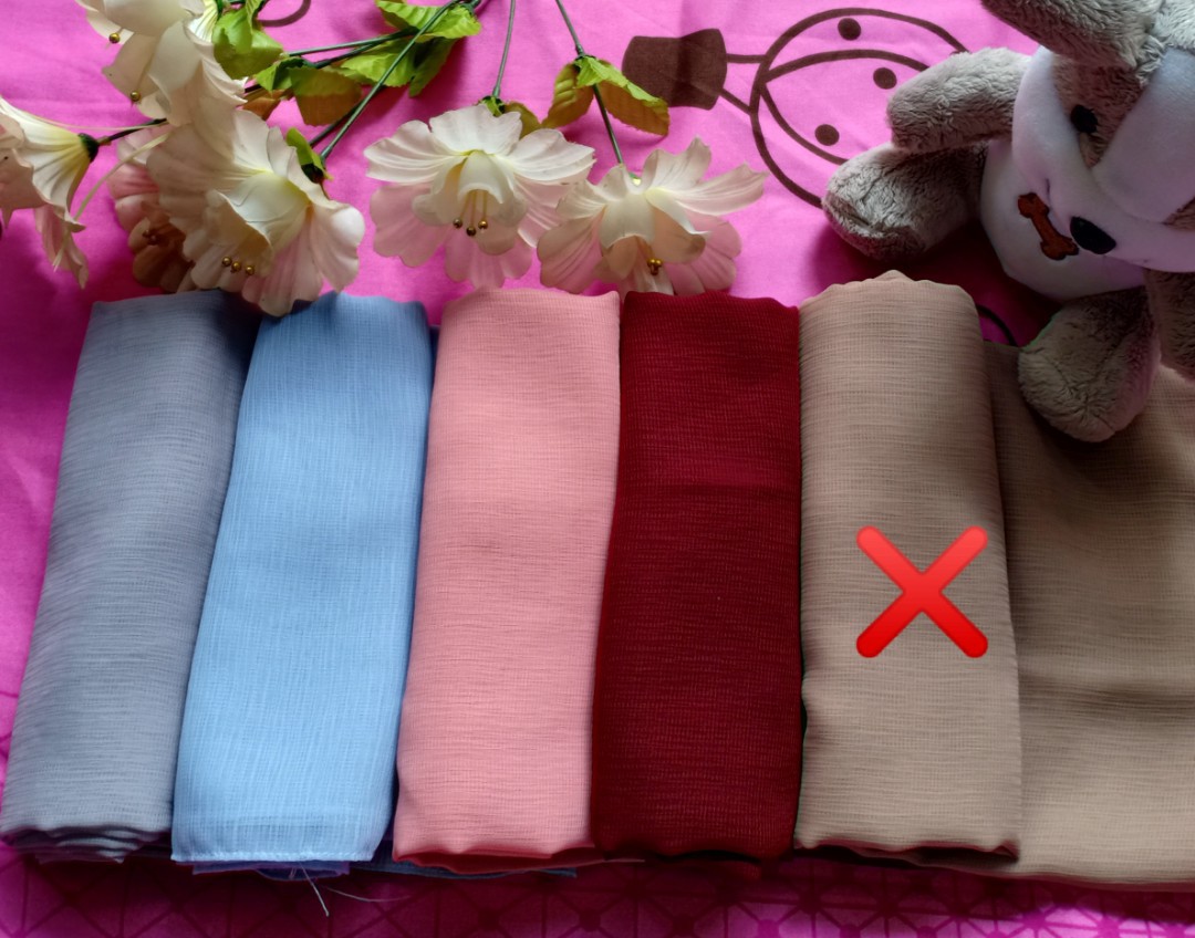 Kerudung Segiempat Cornskin Kulit Jagung Womens Fashion Muslim