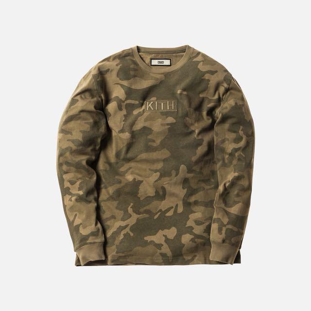 Kith Woodland Camo LS Tee Men s Fashion Tops Sets Tshirts Polo Shirts on Carousell