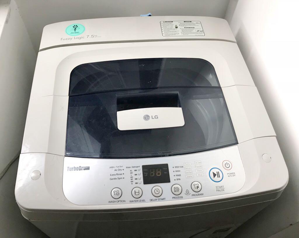 Lg turbo drum 7.5 kg washing machine hot sale