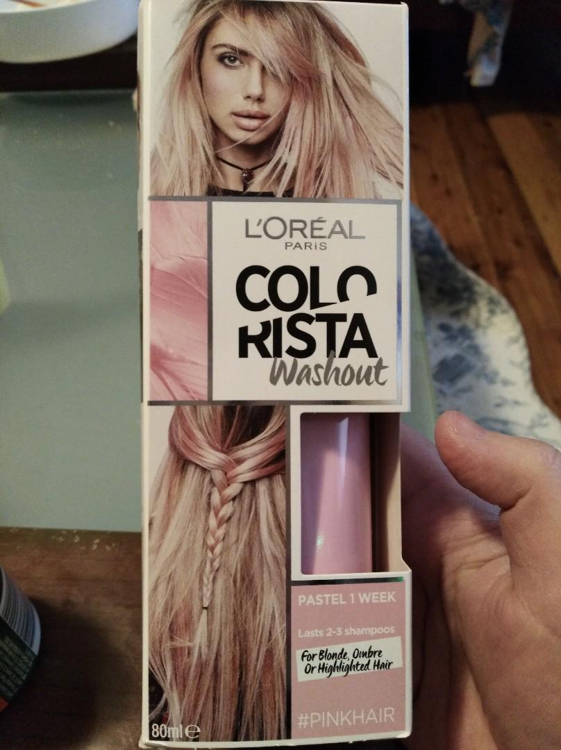 Loreal Colorista Washout Pink Health Beauty Hair Care