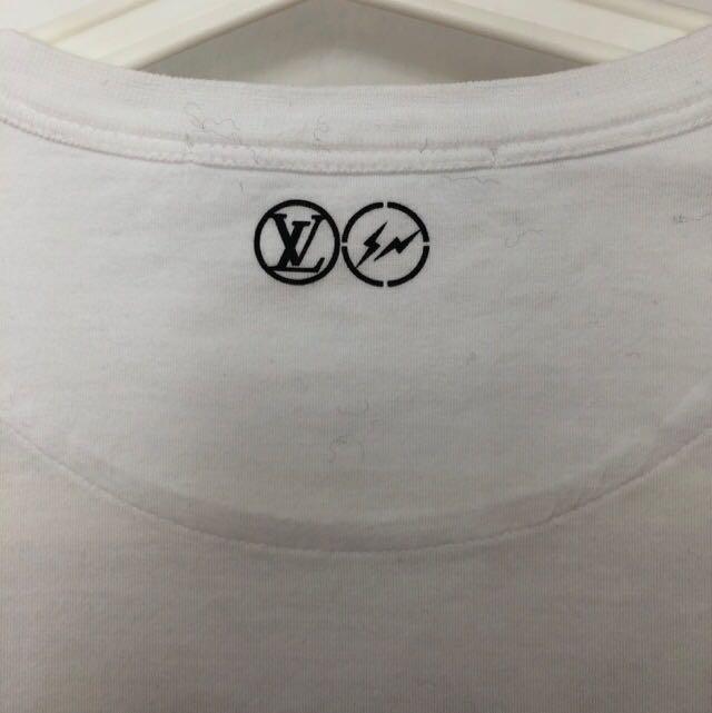 Louis Vuitton × Fragment Logo T-Shirt Tops Women Size S Cotton From Japan  USED