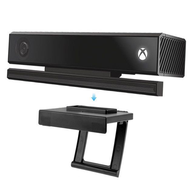 Microsoft Xbox One Kinect Sensor With Tv Clip Mount Stand Holder Bracket Including A Privacy Shield