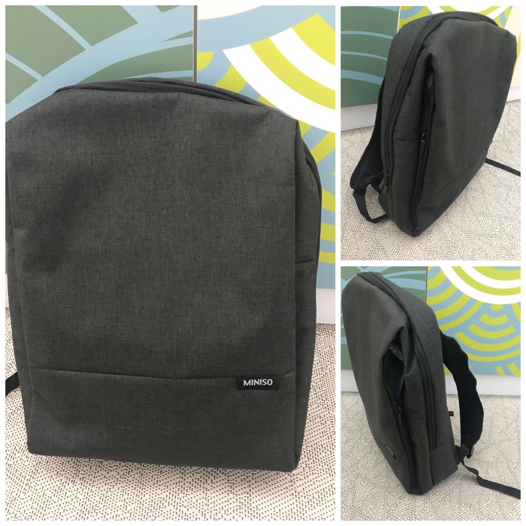 miniso laptop backpack