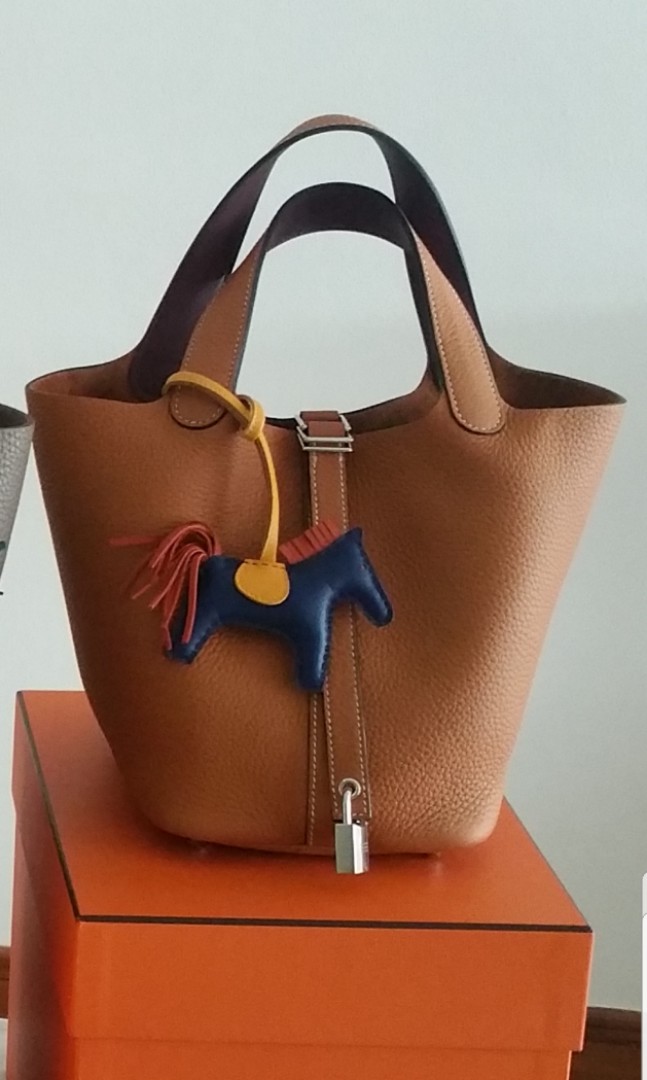 New Hermes Picotin 18 Toffee Bordeaux Clemence Phw Luxury Bags Wallets Handbags On Carousell