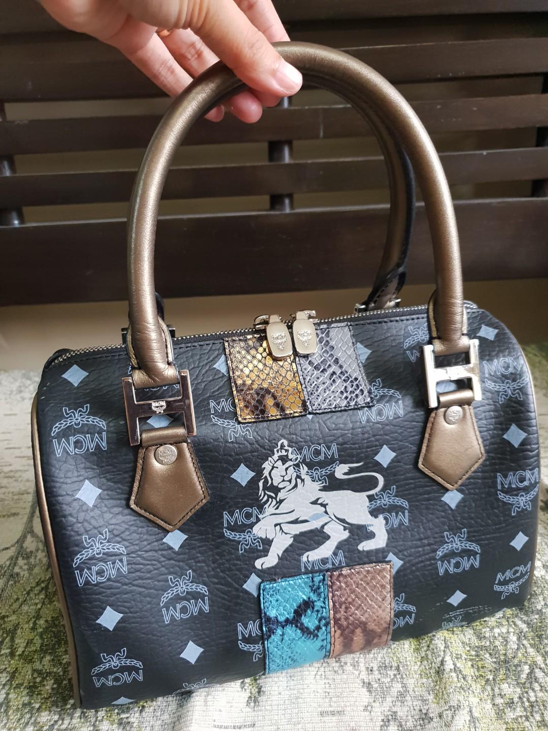 Mcm princess lion handbag clearance