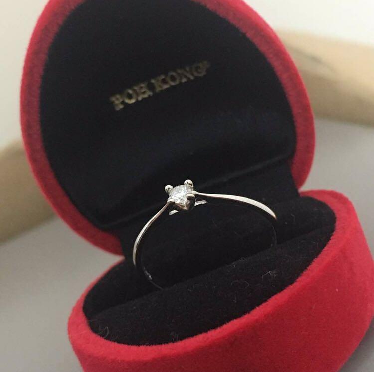 Poh Kong White Diamond Ring Women s Fashion Jewelry Organisers