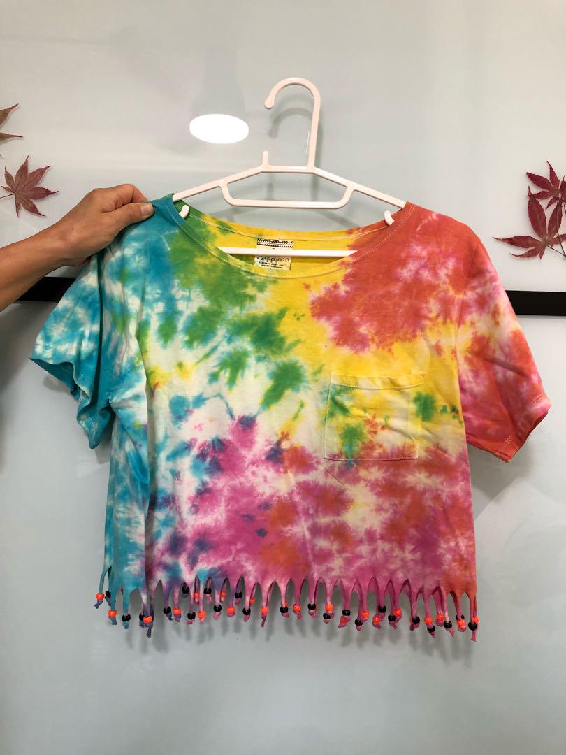 cute tie dye crop tops