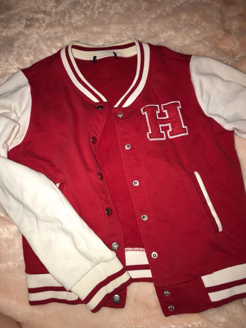 Red Jock Jacket Women s Fashion Clothes on Carousell