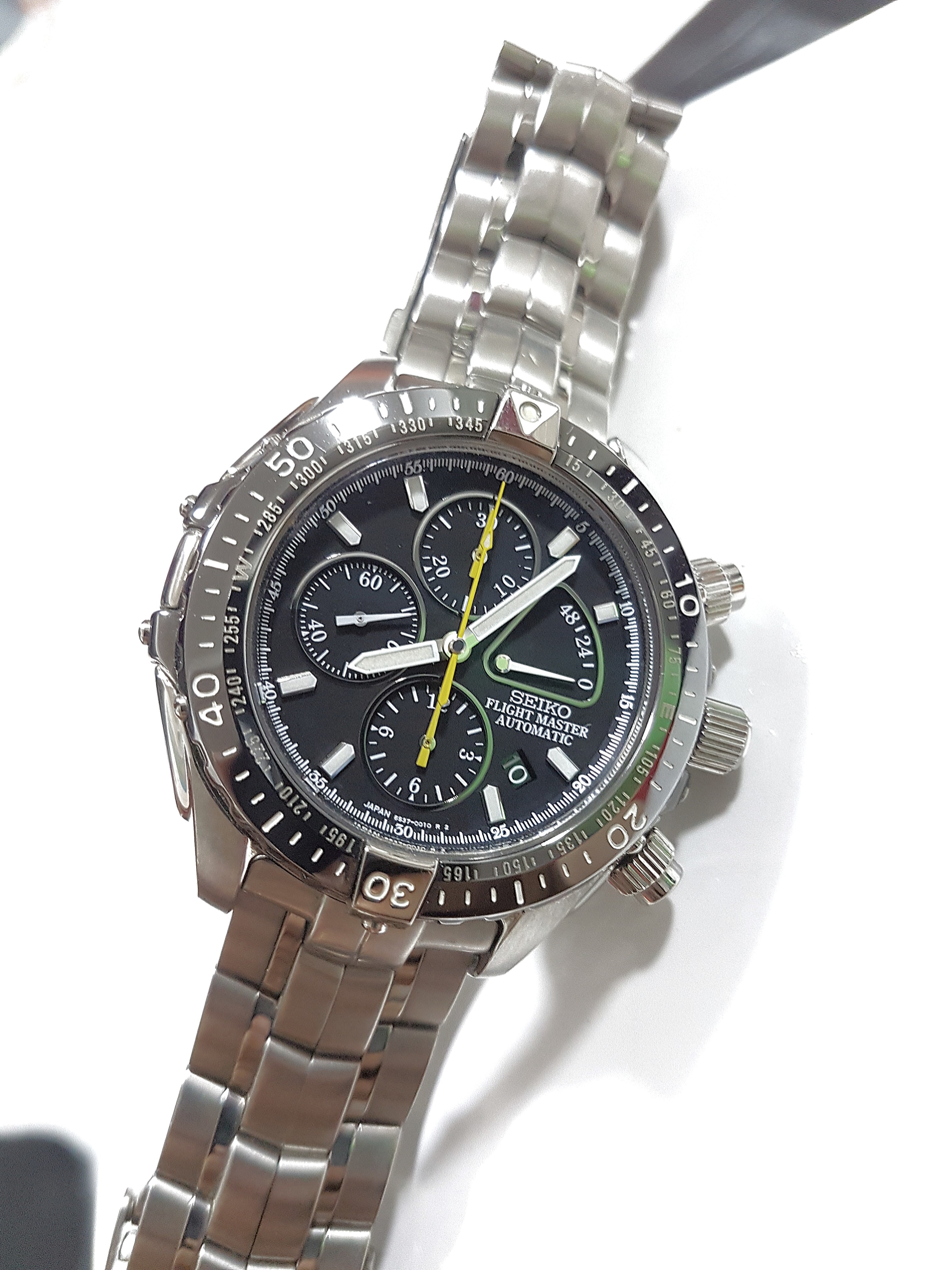 Seiko Flightmaster SBDS001 Automatic Chronograph RARE, Luxury, Watches on  Carousell