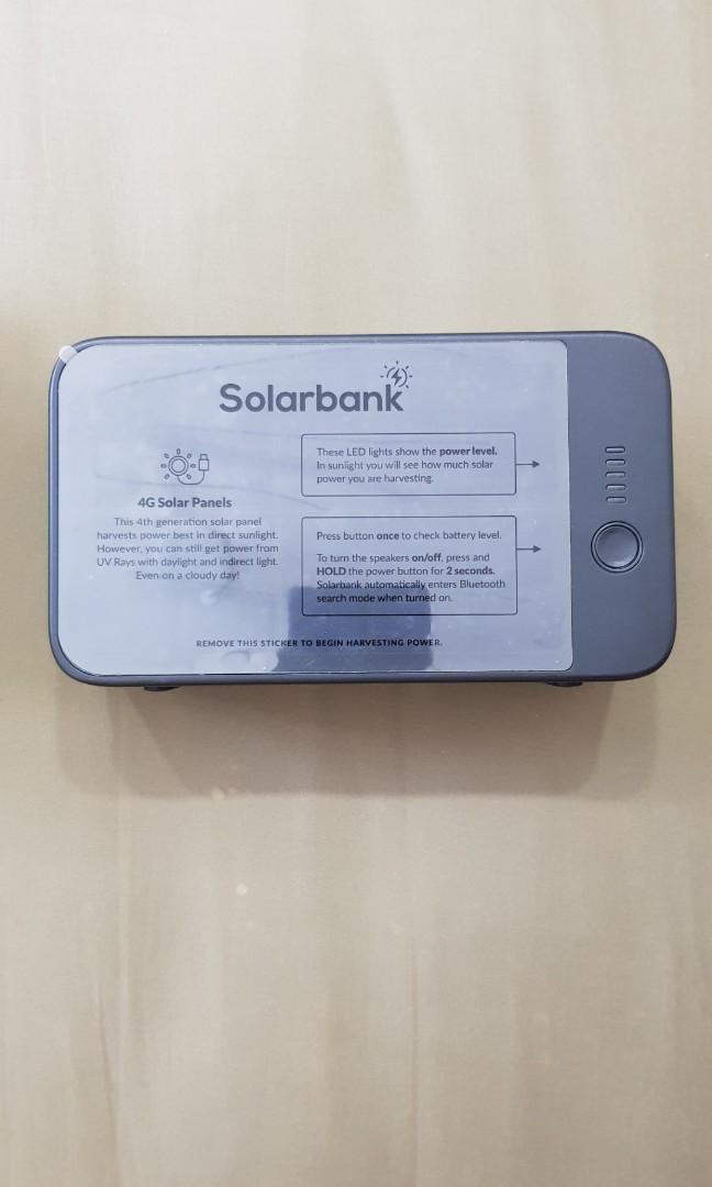 Solarbank by Solgaard Solar Powerbank and Bluetooth Speakers Used But