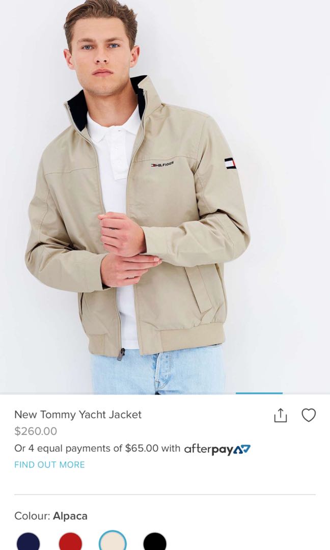 tommy hilfiger yacht jacket beige online -