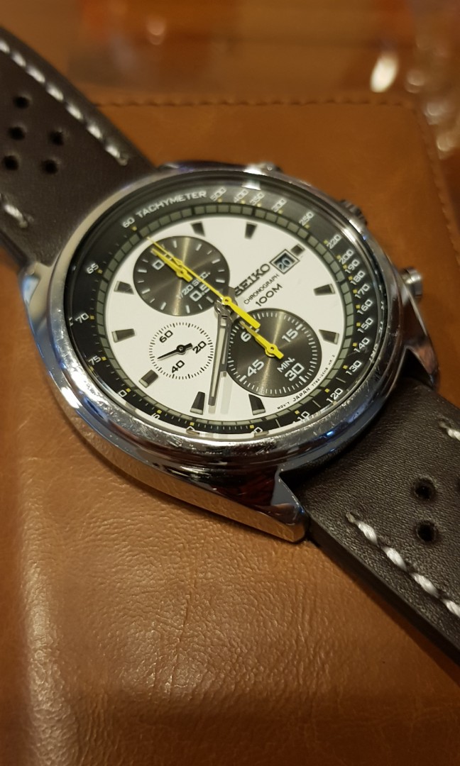 seiko chronograph yellow