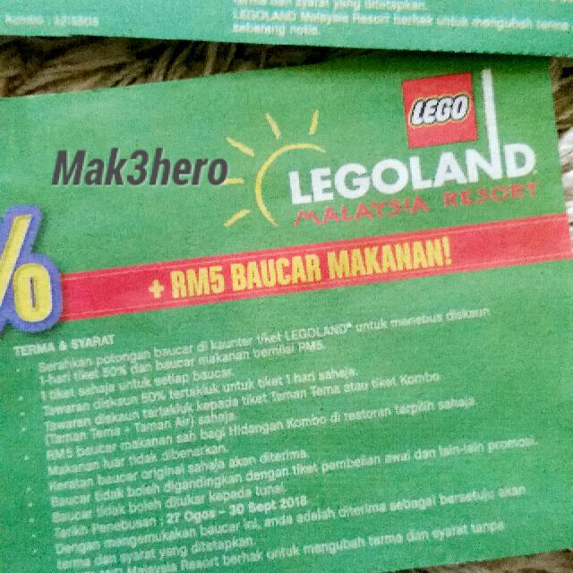 VOUCHER LEGOLAND , KUPON DISKAUN LEGOLAND , VOUCHER DISCOUNT FOR TICKET