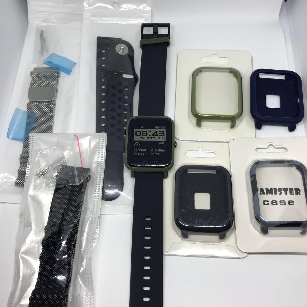 Huami amazfit bip kokoda green smartwatch top