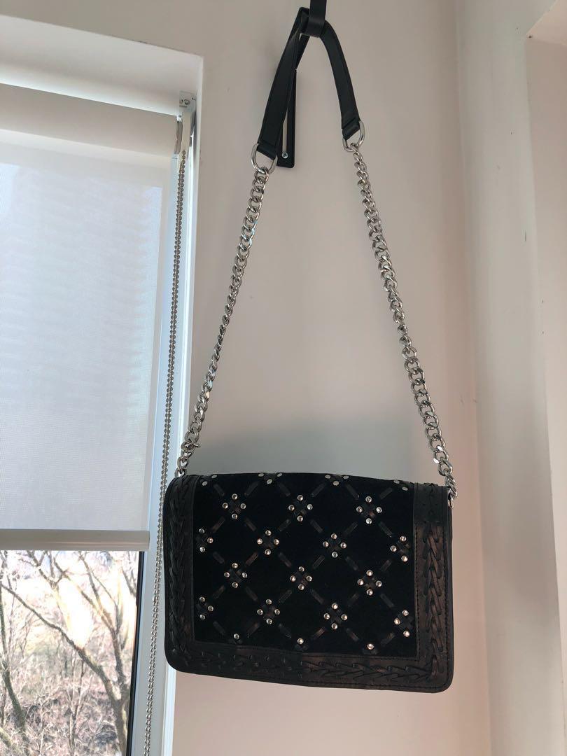 black purses with silver hardware