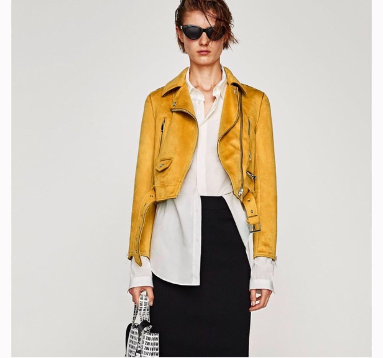 Zara online jacket yellow
