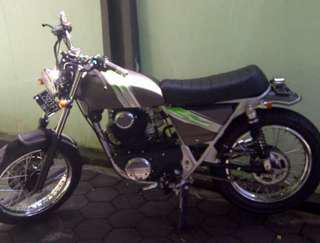 Jual motor kawasaki binter merzy japstyle tahun 1981 surat2 lengkap