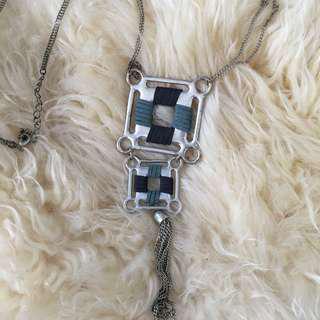 Kalung Huer Biru Kombinasi